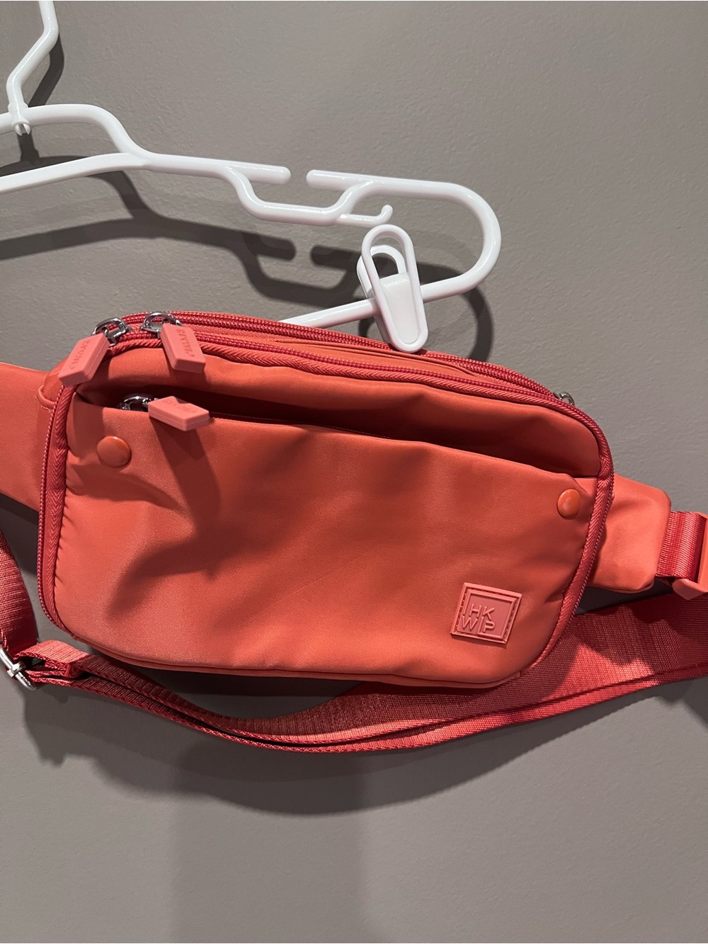 Coral Crossbody Belt Bag — Compact Coral Crossbody for Women